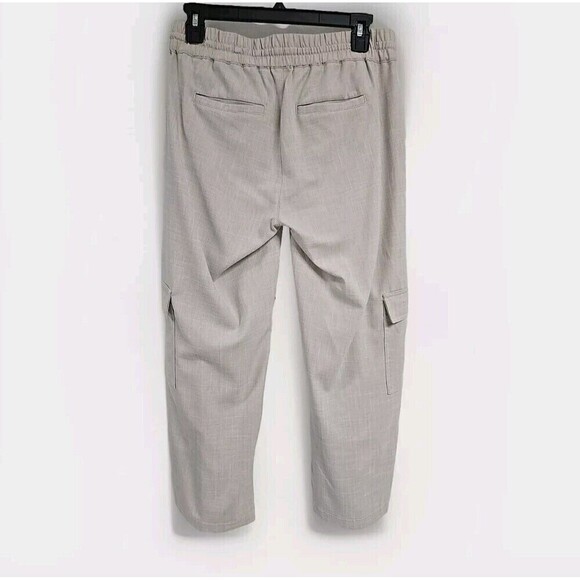 Liverpool Los Angeles Cargo Cropped Pants Oatmeal Beige Women’s 4/27 VGUC - Picture 3 of 8